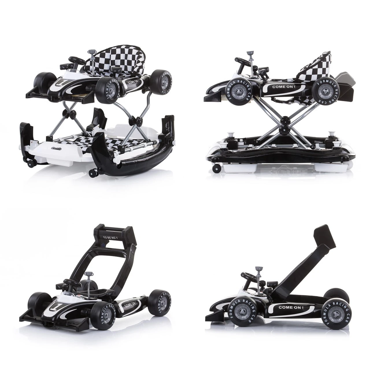 Lauflernwagen 4 In 1 Racer In Schwarz 3 Lauflernwagen 4 In 1 Racer In Schwarz – Bild 3