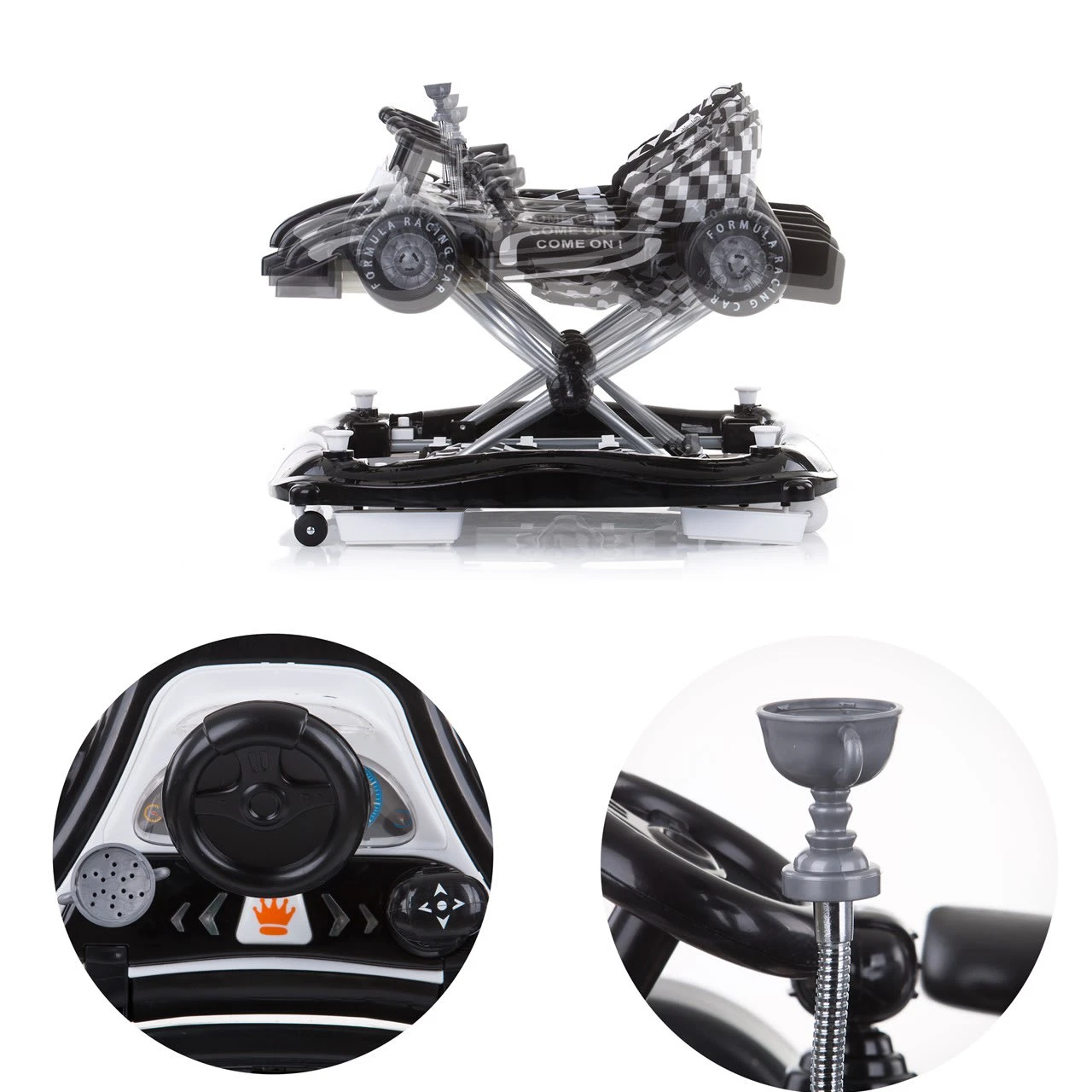 Lauflernwagen 4 In 1 Racer In Schwarz 4 Lauflernwagen 4 In 1 Racer In Schwarz – Bild 4