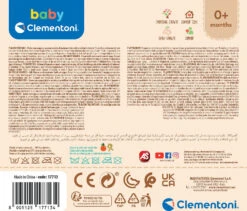 Clementoni Baby Plüsch-Waschbär Für Unterwegs -Stilvolles Kinderspielzeug clementoni baby plusch waschbar fur unterwegs 4