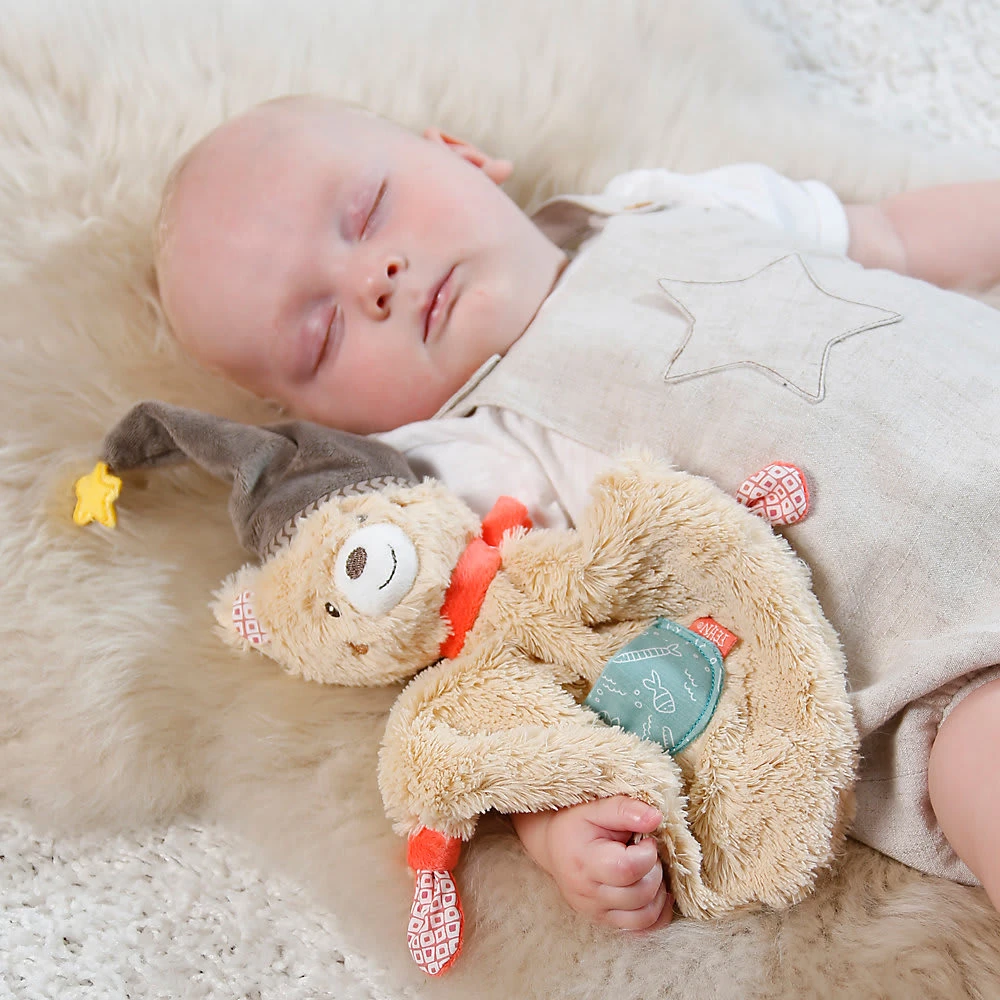 Fehn Schmusetuch Bär, Klein 3 Fehn Schmusetuch Bär, Klein – Bild 3