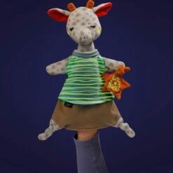 Fehn Schmusetuch-Handpuppe Giraffe Gute Nacht In Mehrfarbig -Stilvolles Kinderspielzeug fehn schmusetuch handpuppe giraffe gute nacht in mehrfarbig 3