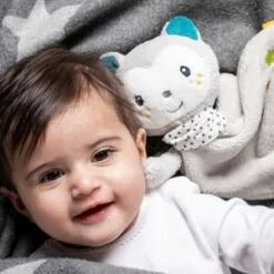 Fehn Schmusetuch Katze Aiko & Yuki In Grau -Stilvolles Kinderspielzeug fehn schmusetuch katze aiko and yuki in grau 2