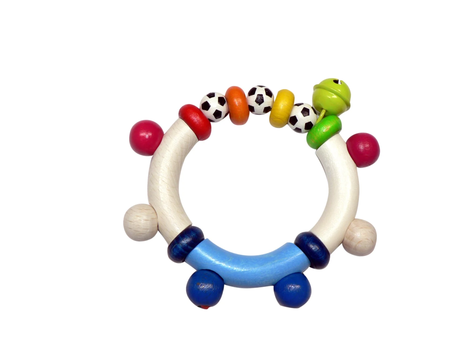 Holzrassel "Fussball" In Bunt 1 Holzrassel "Fussball" In Bunt