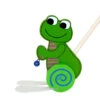 Schiebetier "Frosch" In Bunt