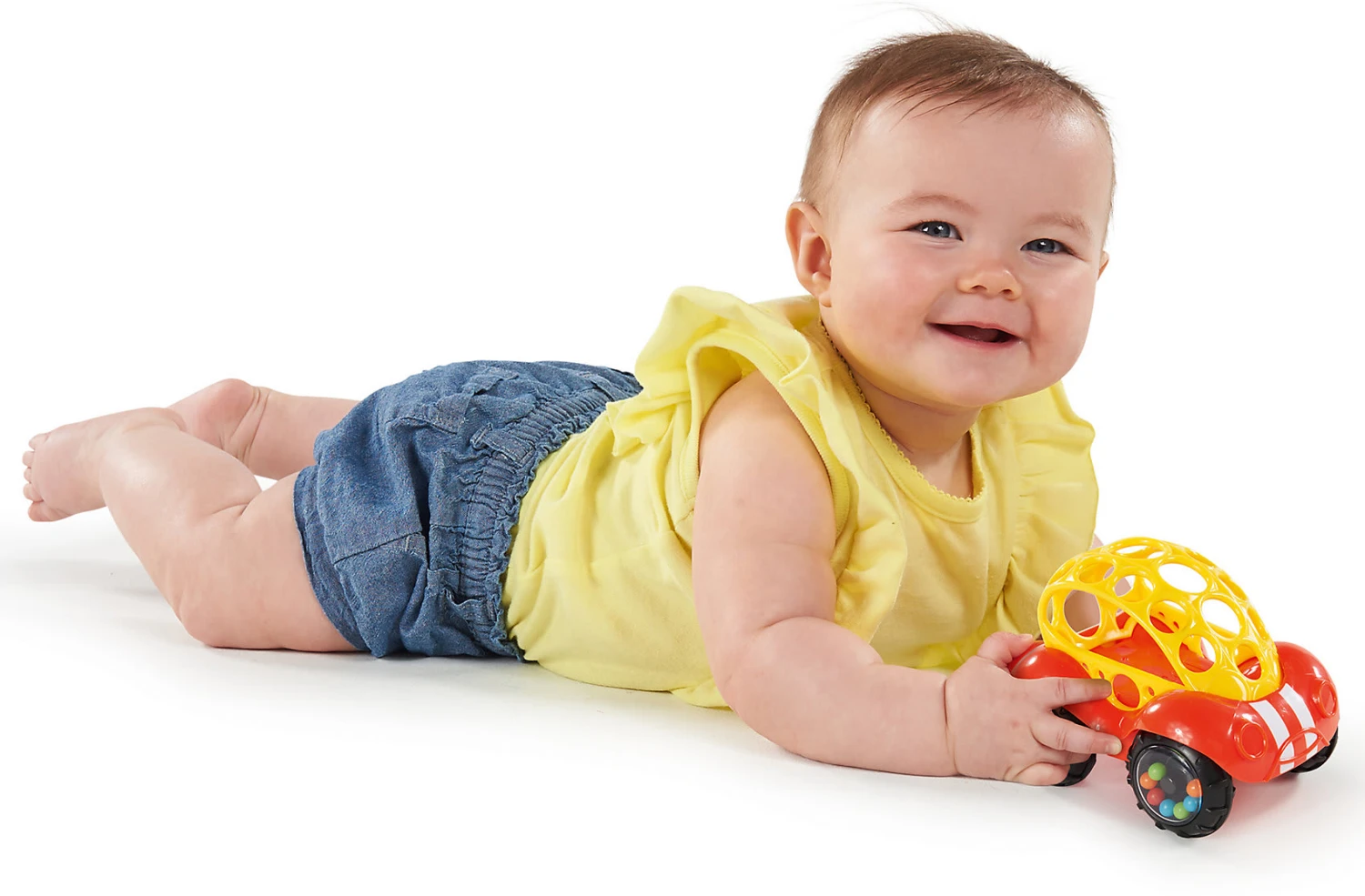 Oball Rattle & Roll Buggie Auto, Rot/gelb 3 Oball Rattle & Roll Buggie Auto, Rot/gelb – Bild 3