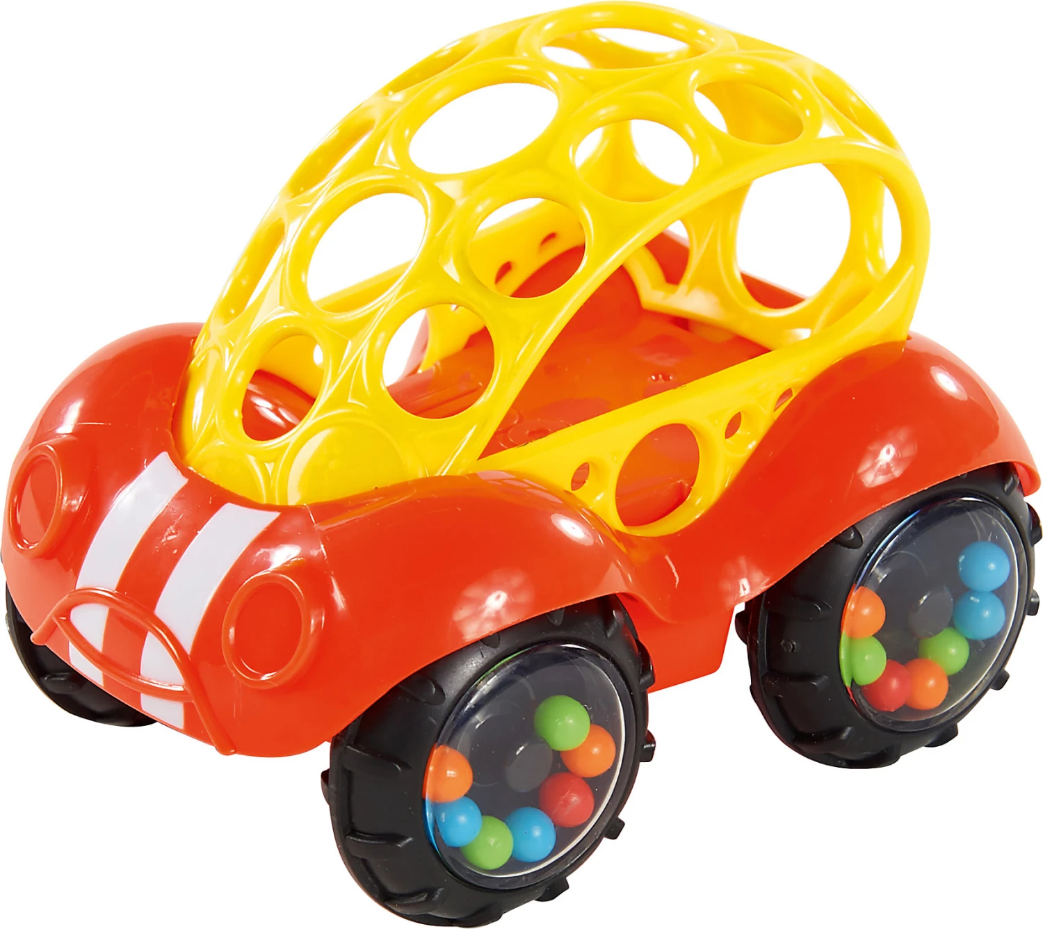 Oball Rattle & Roll Buggie Auto, Rot/gelb 1 Oball Rattle & Roll Buggie Auto, Rot/gelb