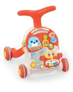 Lauflernwagen 2in1 Wobble Fun In Orange -Stilvolles Kinderspielzeug kikkaboo lauflernwagen 2in1 wobble fun in orange 2
