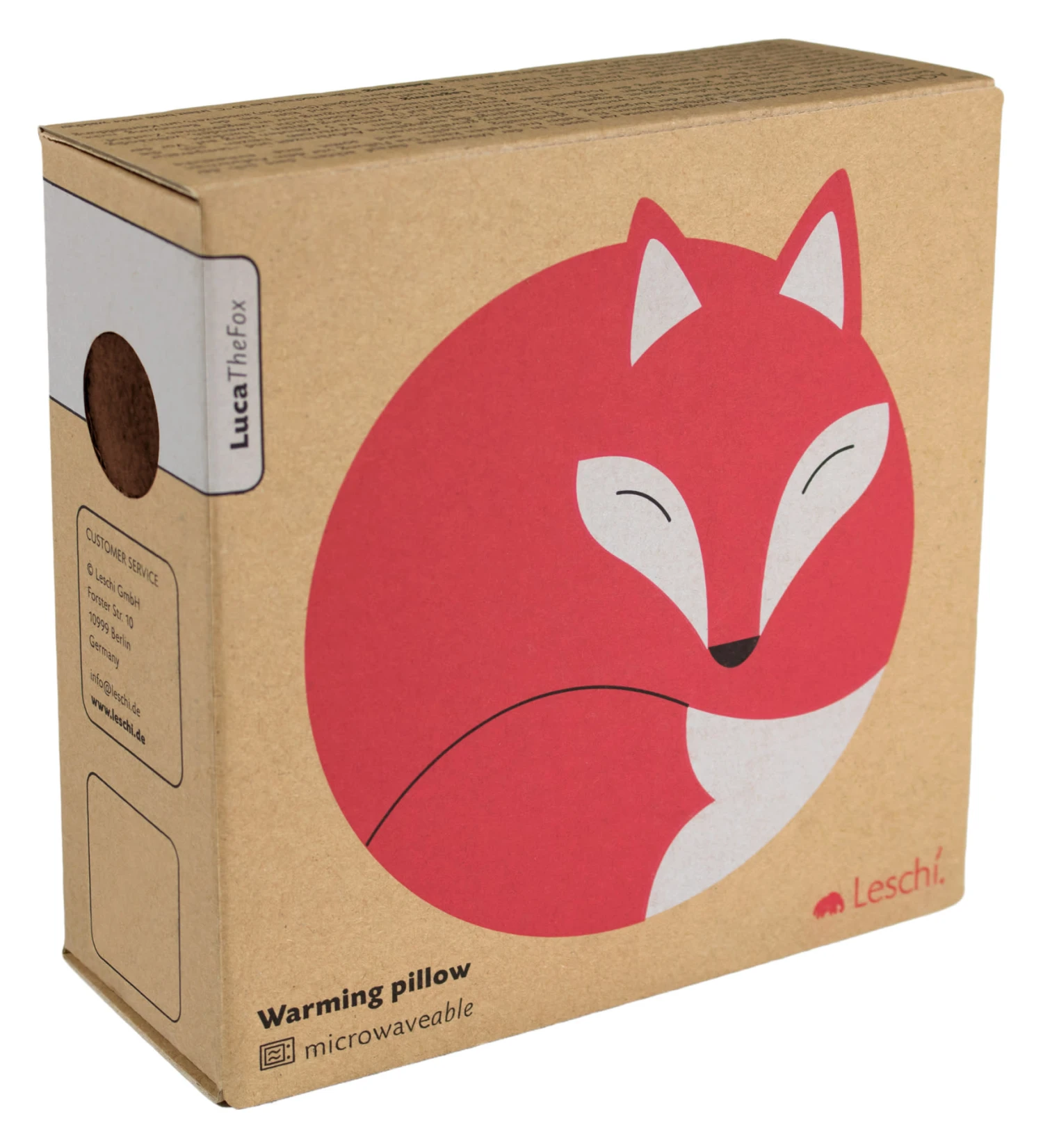 Wärmekissen "Fuchs Luca" In Dunkelbraun - Ø 25 Cm 2 Wärmekissen "Fuchs Luca" In Dunkelbraun - Ø 25 Cm – Bild 2