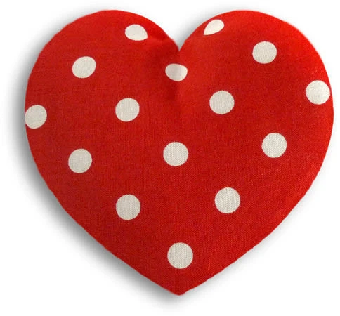 Wärmekissen "Herz" In Polka Dot Rot - (L) 14 X (B) 14 Cm 1 Wärmekissen "Herz" In Polka Dot Rot - (L) 14 X (B) 14 Cm