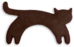 Wärmekissen "Katze Minina" Stehend In Dunkelbraun - (L) 39 X (B) 17 Cm