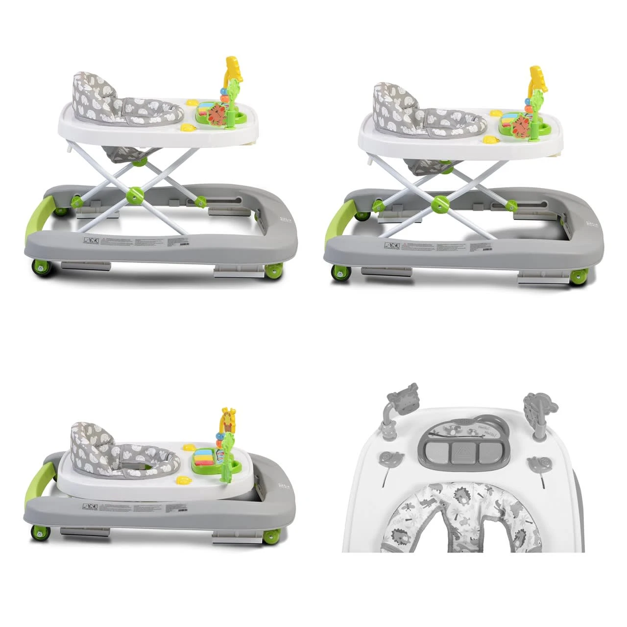 Lauflernwagen Zoo 2 In 1 In Grün 4 Lauflernwagen Zoo 2 In 1 In Grün – Bild 4