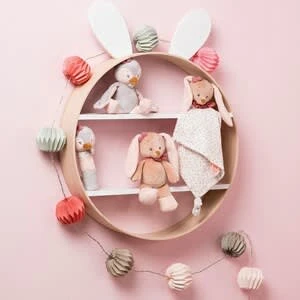 NATTOU Mini-Kuscheltier Hase Pauline 20cm In Beige 2 NATTOU Mini-Kuscheltier Hase Pauline 20cm In Beige – Bild 2