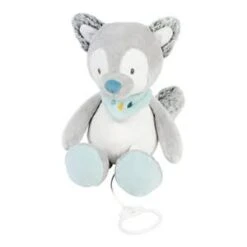 NATTOU Spieluhr Tiloo Der Wolf 30cm In Grau