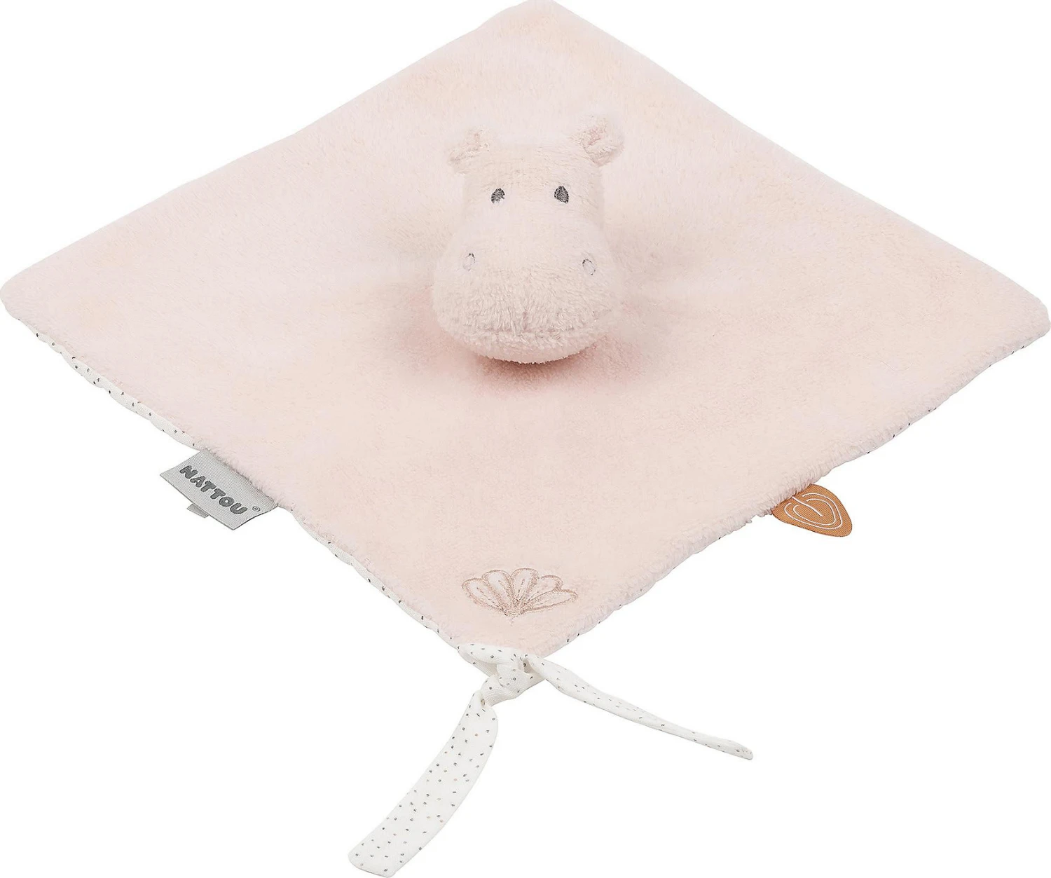 NATTOU SUSIE & BONNIE Kuscheltuch Susie Nilpferd Blassrosa 1 NATTOU SUSIE & BONNIE Kuscheltuch Susie Nilpferd Blassrosa