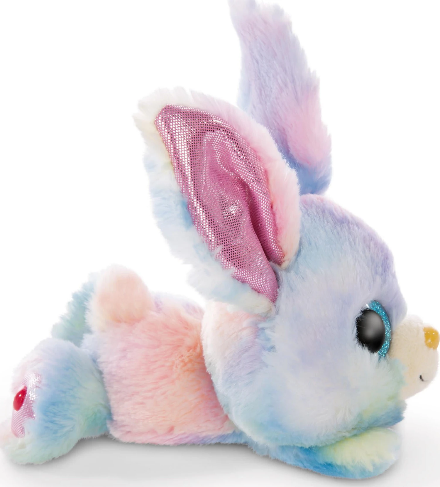 Nici Glubschis Liegend Hase Rainbow Candy 15cm (46922) 2 Nici Glubschis Liegend Hase Rainbow Candy 15cm (46922) – Bild 2