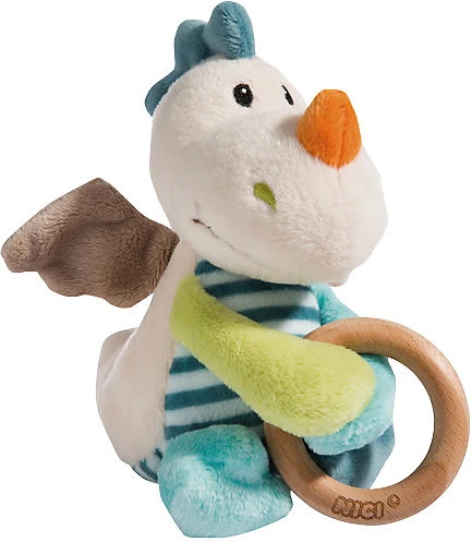 Nici Greifling Drache Dragilu 15cm Mit Holzring Und Glocke (43705) 1 Nici Greifling Drache Dragilu 15cm Mit Holzring Und Glocke (43705)