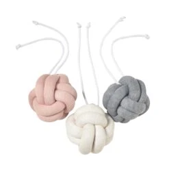 Baby Gym Knoten Rosa | Grau | Natur - 3er Set -Stilvolles Kinderspielzeug nordic coast company baby gym knoten rosa grau natur 3er set 9