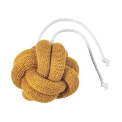 Baby Gym Spielzeug Knoten Blau | Grau | Curry - 3er Set -Stilvolles Kinderspielzeug nordic coast company baby gym spielzeug knoten blau grau curry 3er set 6