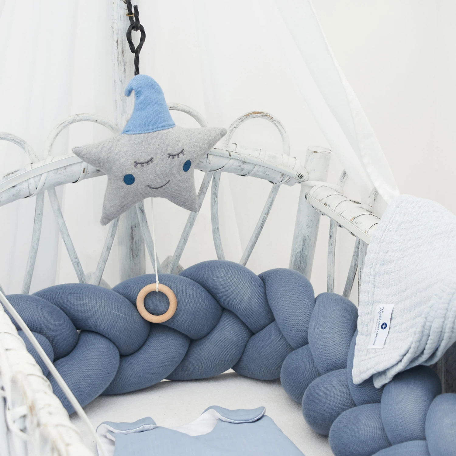 Spieluhr "Stern" In Blau-Grau 5 Spieluhr "Stern" In Blau-Grau – Bild 5