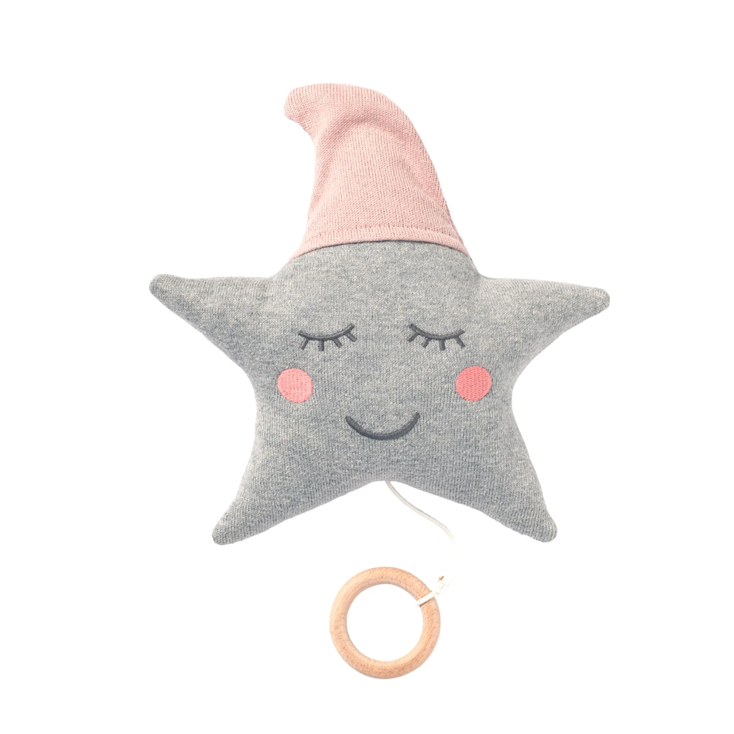 Spieluhr "Stern" In Rosa-Grau 1 Spieluhr "Stern" In Rosa-Grau