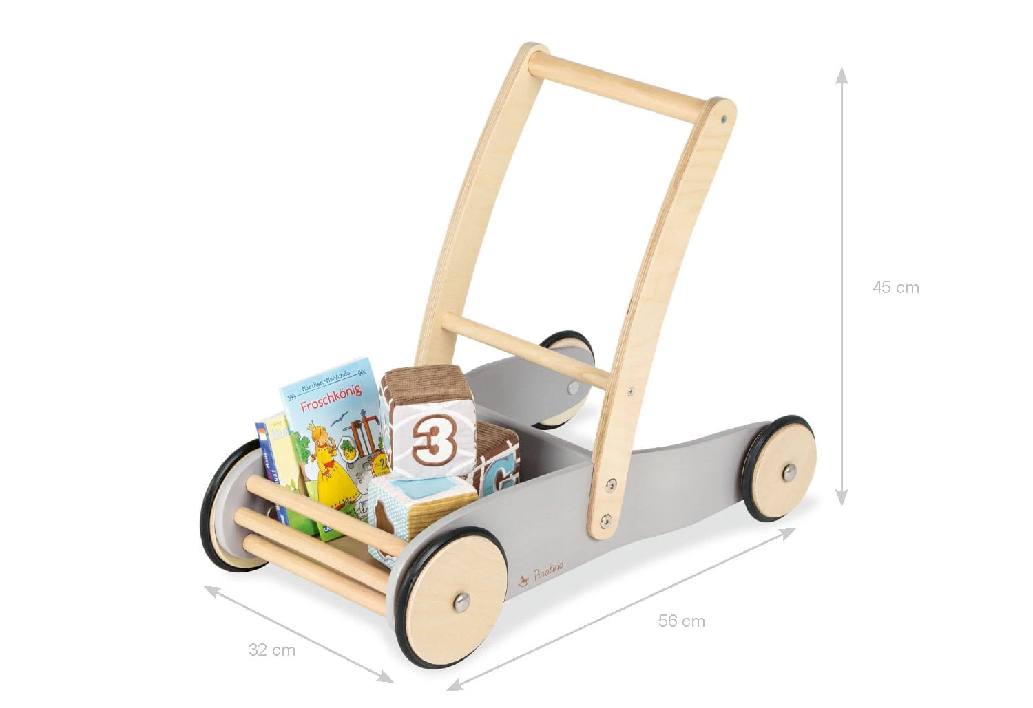 Pinolino Lauflernwagen 'Uli' In Grau 2 Pinolino Lauflernwagen 'Uli' In Grau – Bild 2