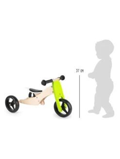 Small Foot 2in1-Laufrad-Trike In Limette - Ab 12 Monaten -Stilvolles Kinderspielzeug small foot 2in1 laufrad trike in limette ab 12 monaten 2