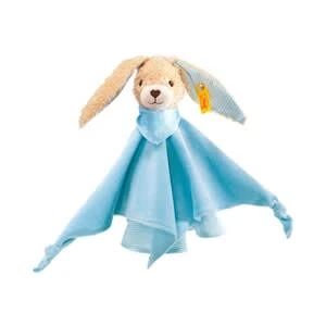Steiff Schmusetuch Hoppel Hase In Blau 1 Steiff Schmusetuch Hoppel Hase In Blau
