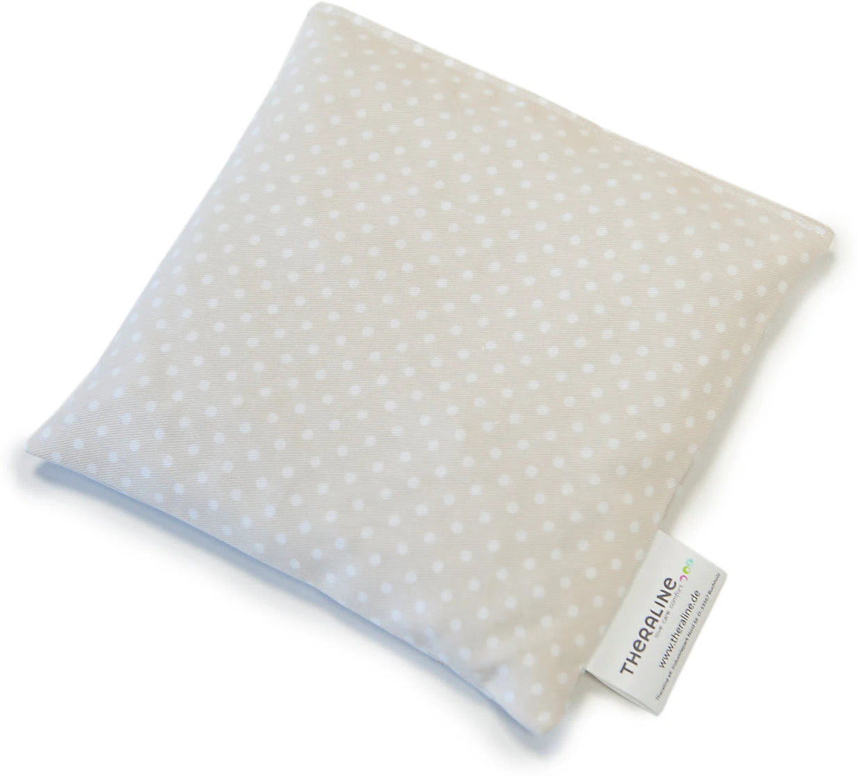 THERALINE Kirschkernkissen Klein, 19 X 19 Cm, Dessin 75 "Punkte Beige" 1 THERALINE Kirschkernkissen Klein, 19 X 19 Cm, Dessin 75 "Punkte Beige"