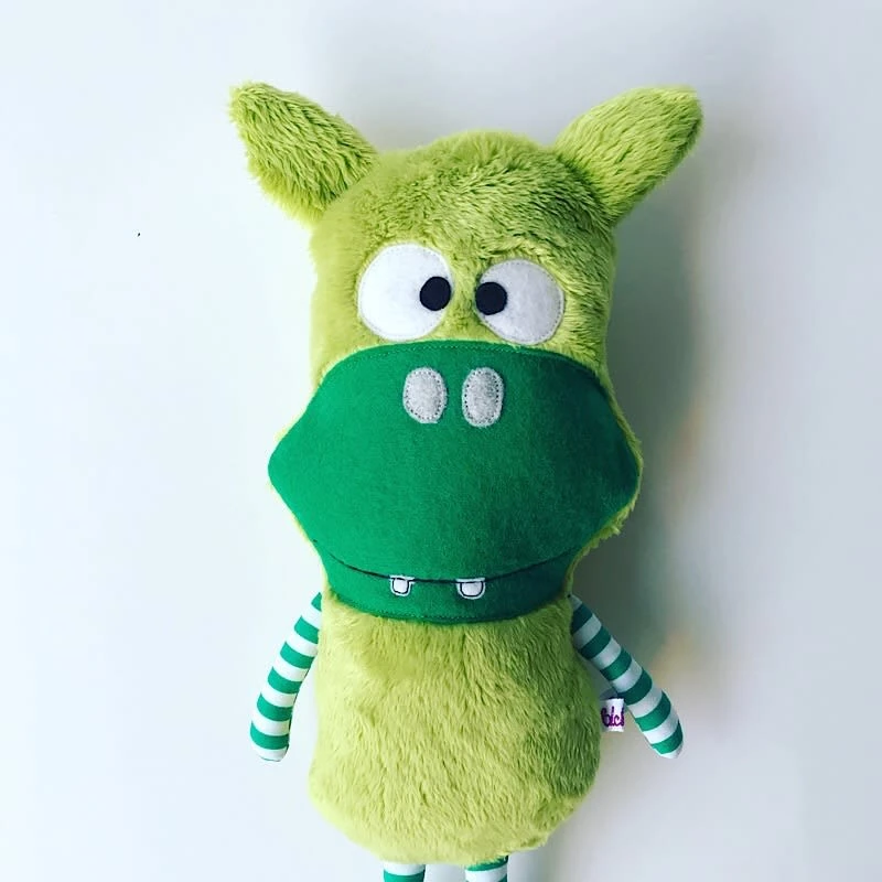 Kuscheltier "Drache Karl Klopfer" In Grün/Grün 3 Kuscheltier "Drache Karl Klopfer" In Grün/Grün – Bild 3