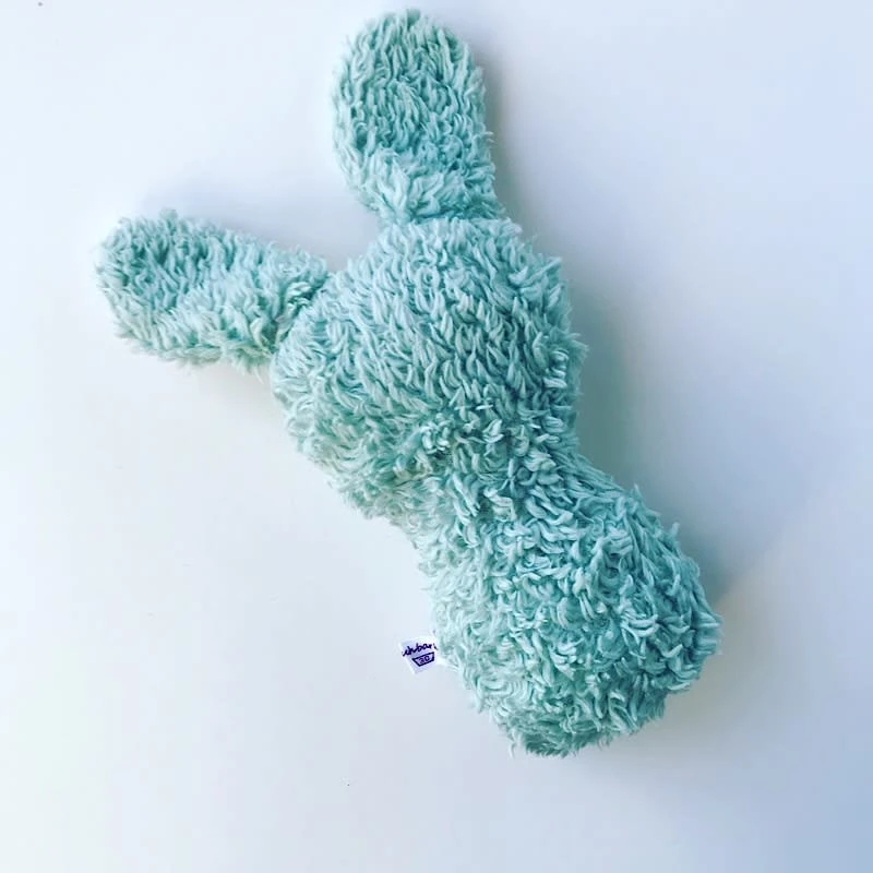 Rassel "Hase Heribert Herz" In Hellblau/Bunt 3 Rassel "Hase Heribert Herz" In Hellblau/Bunt – Bild 3